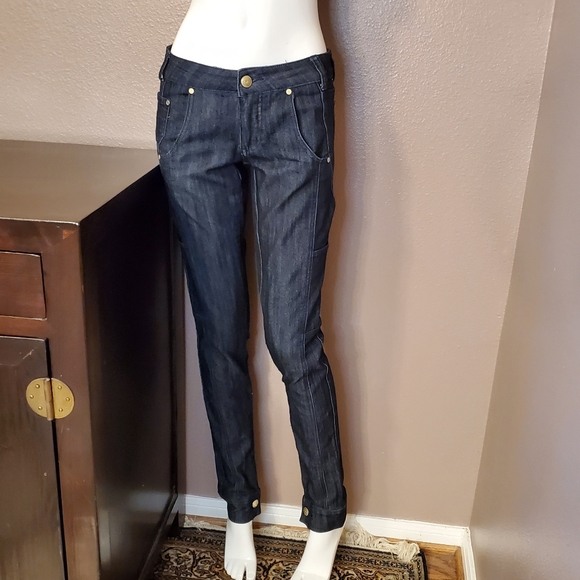 ROCAWEAR gold applique pocket jeans 3 - Picture 4 of 8